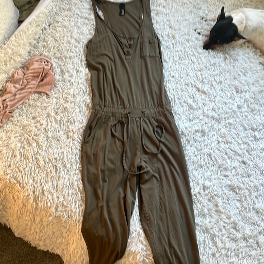 Olive green romper